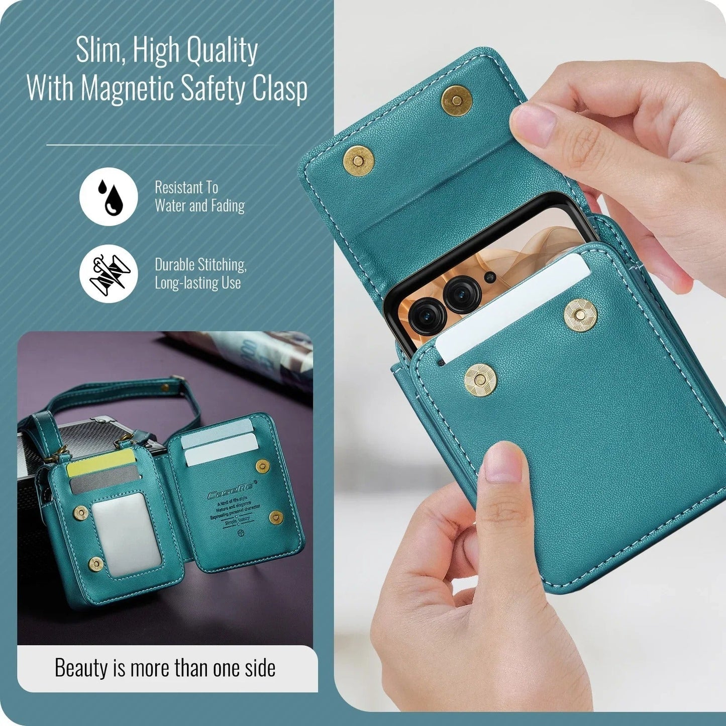 Fashion Leather Crossbody Mini Bag For Z Flip Series