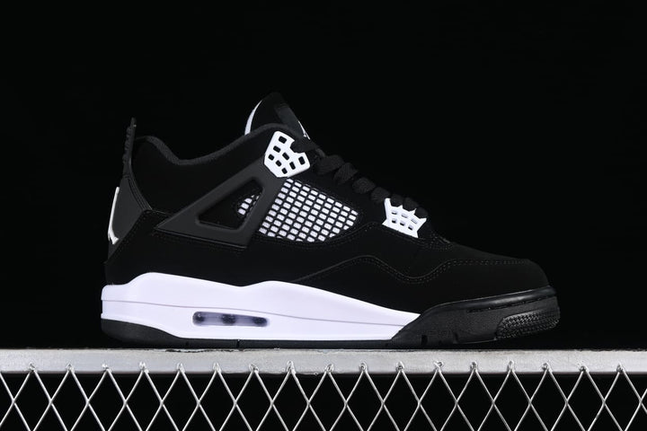 ApexVoid ShadowStorm-4 Retro Mesh Sneaker | Black & White Court Style