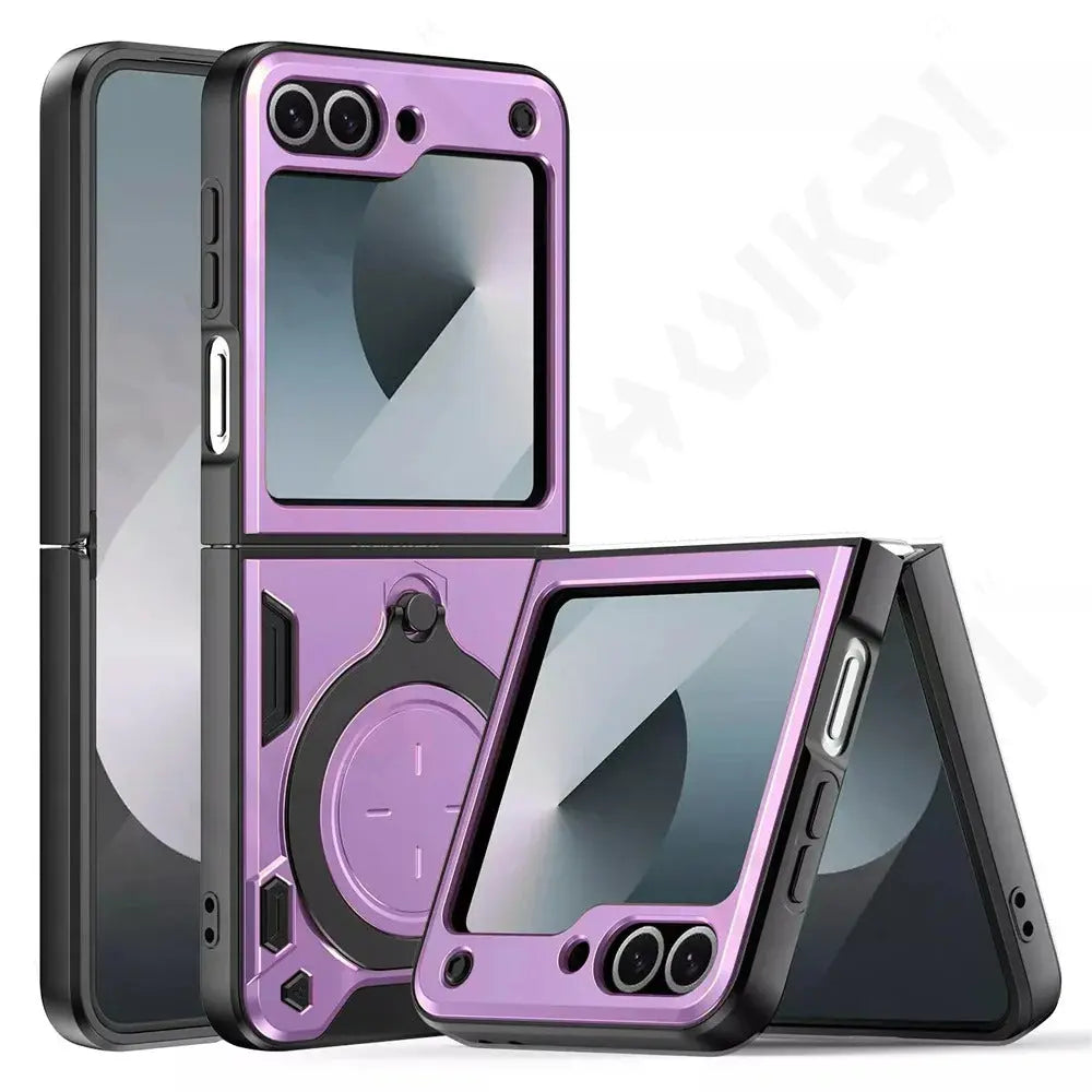 Galaxy Z Flip Durable Magnetic Ring Shockproof Case for Ultimate Protection