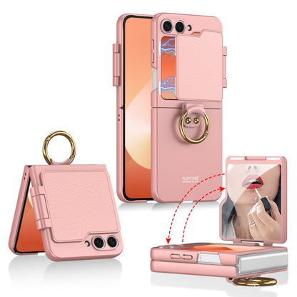 Makeup Mirror Ring Holder Ultra-Thin Hard PC Samsung Galaxy Z Flip Case