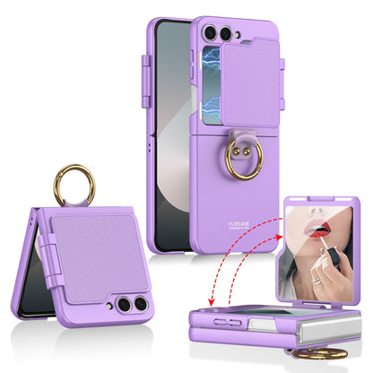 Makeup Mirror Ring Holder Ultra-Thin Hard PC Samsung Galaxy Z Flip Case