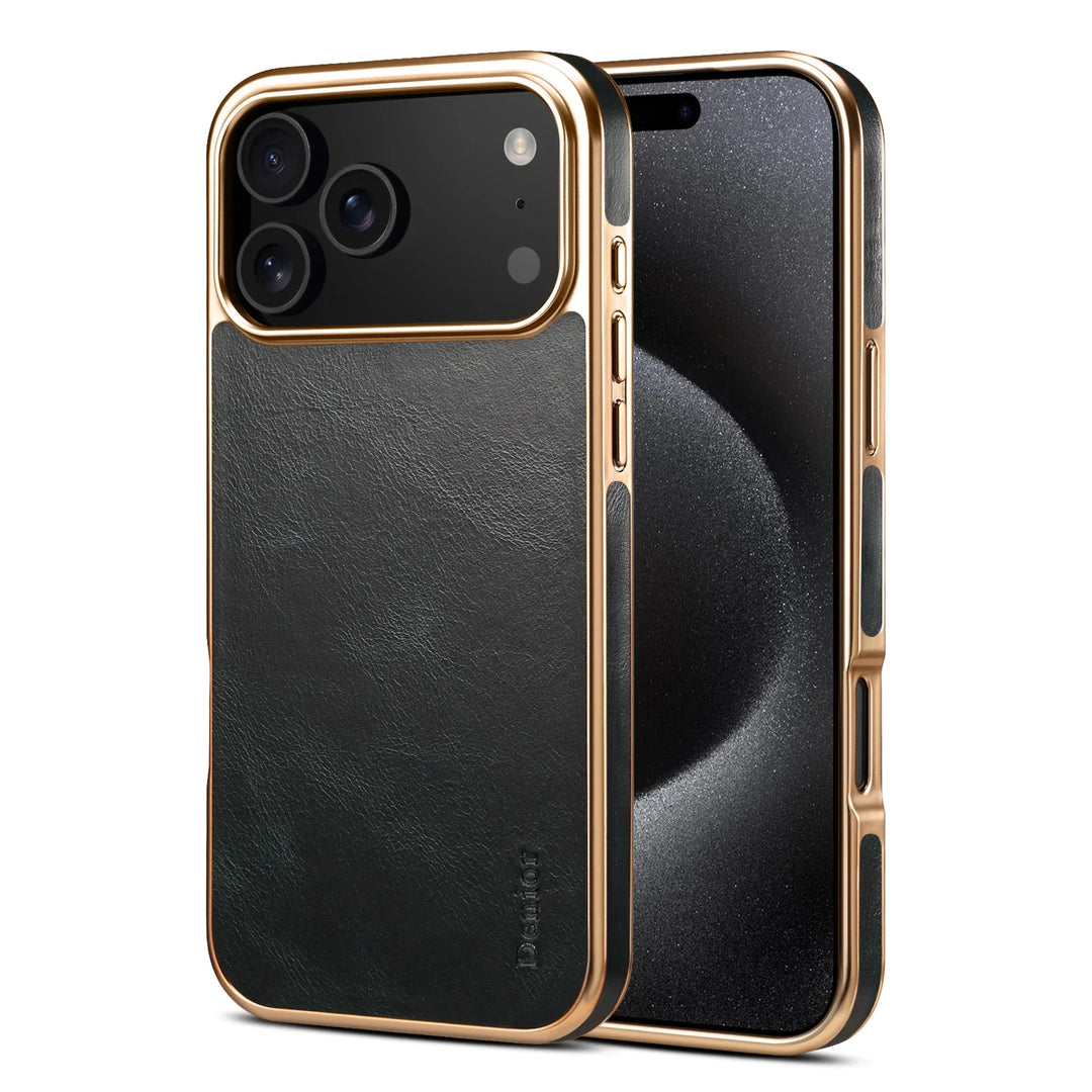 Luxurious Leather-Finish Case