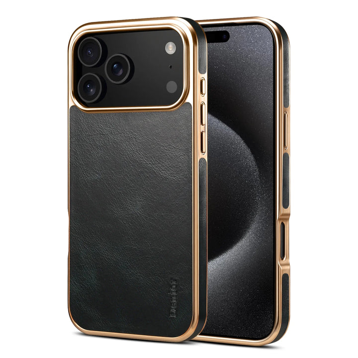 Luxurious Leather-Finish Case