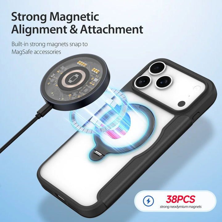 Magnetic Stand Case with Card Holder — Sleek, Hands-Free Viewing with Built-In Card Wallet