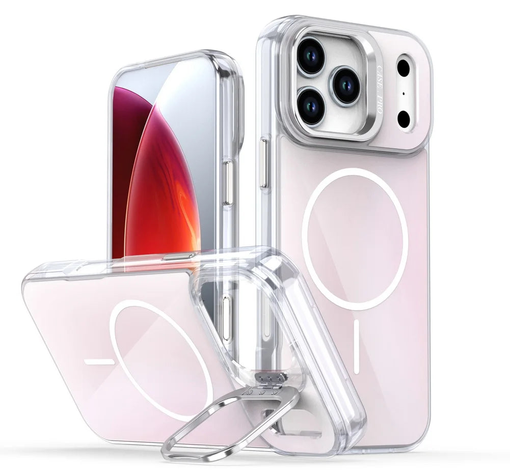 Clear MagSafe Stand Case – Transparent, Stand-Enabled Phone Protection