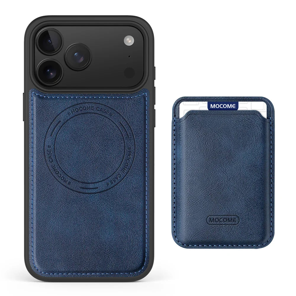 2-in-1 Leather Wallet MagSafe Case with Card Holder