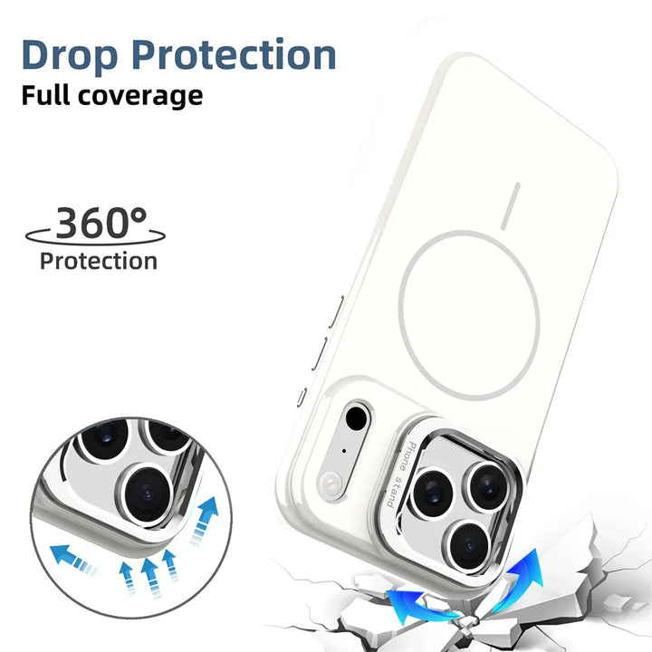 Rugged Ring-Stand Case for iPhone 17 — Built-In Kickstand & Heavy-Duty Protection