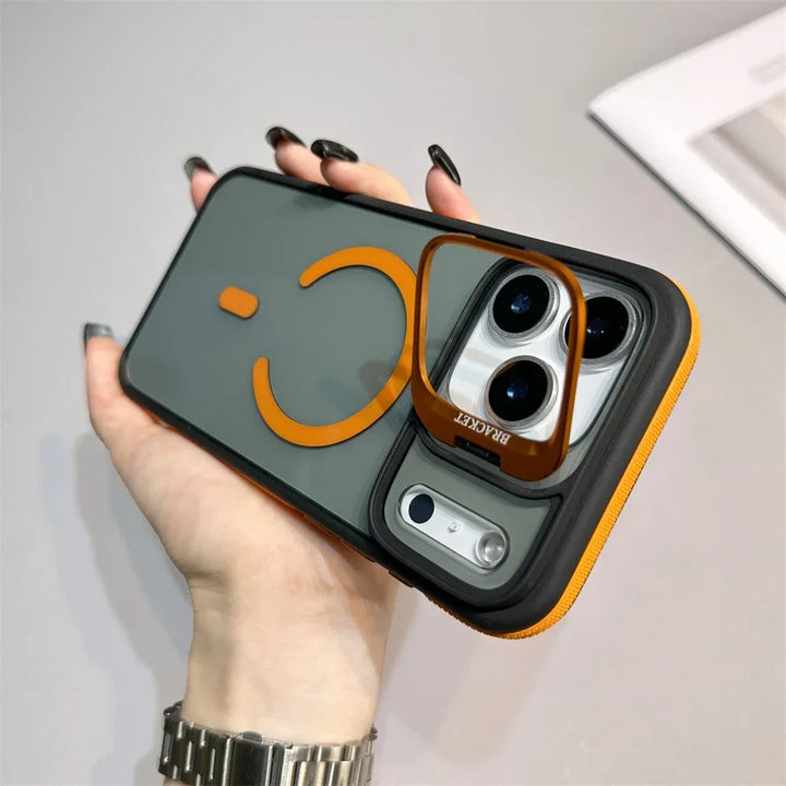 Magnetic Armor Kickstand Case for iPhone — rugged protection with built-in kickstand