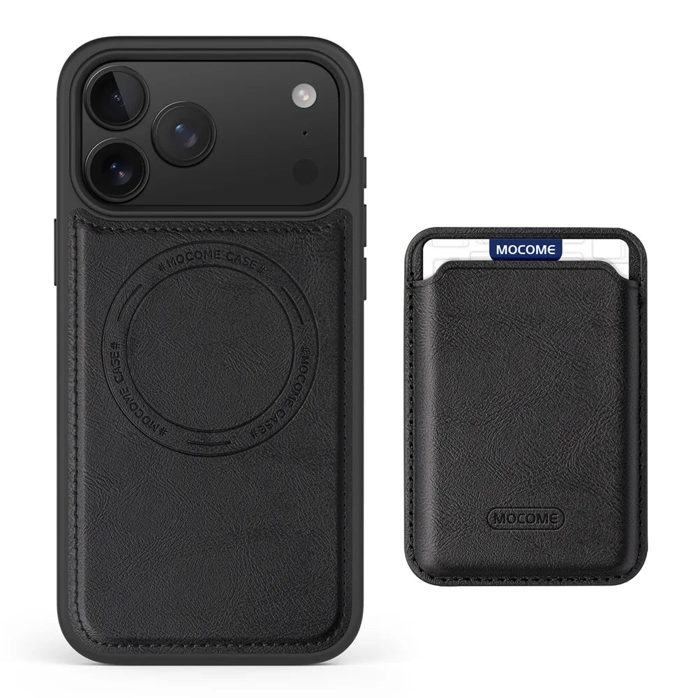 2-in-1 Leather Wallet MagSafe Case with Card Holder