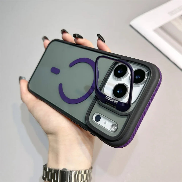 Magnetic Armor Kickstand Case for iPhone — rugged protection with built-in kickstand