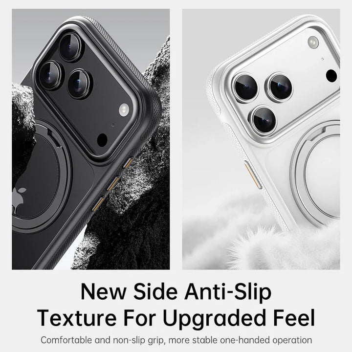 Magnetic Ring Stand Case - Secure Grip and Hands-Free Viewing