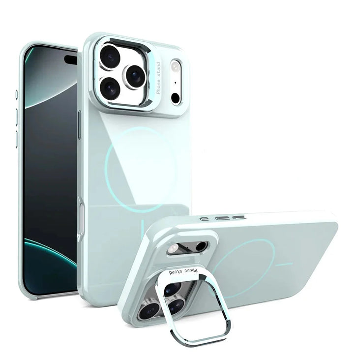 Rugged Ring-Stand Case for iPhone 17 — Built-In Kickstand & Heavy-Duty Protection