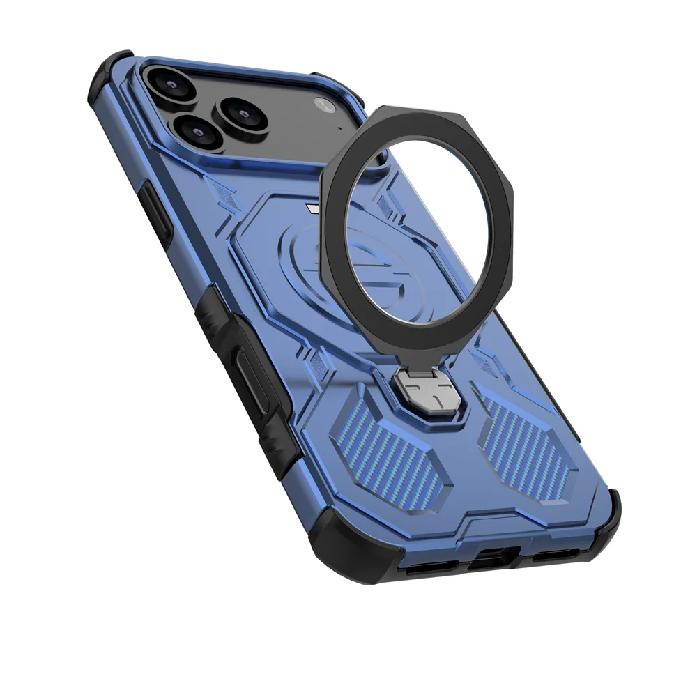 Armor Ring Case with Built-In Stand – Rugged Protection