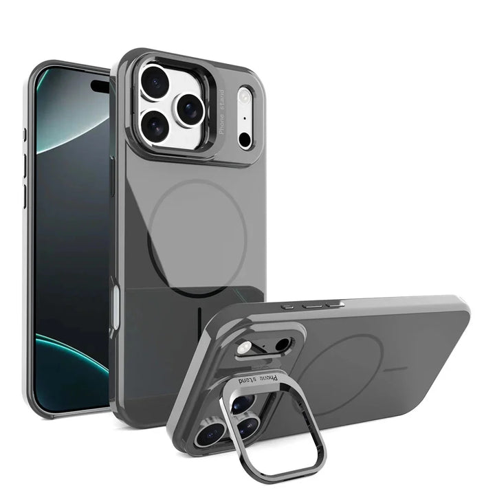 Rugged Ring-Stand Case for iPhone 17 — Built-In Kickstand & Heavy-Duty Protection