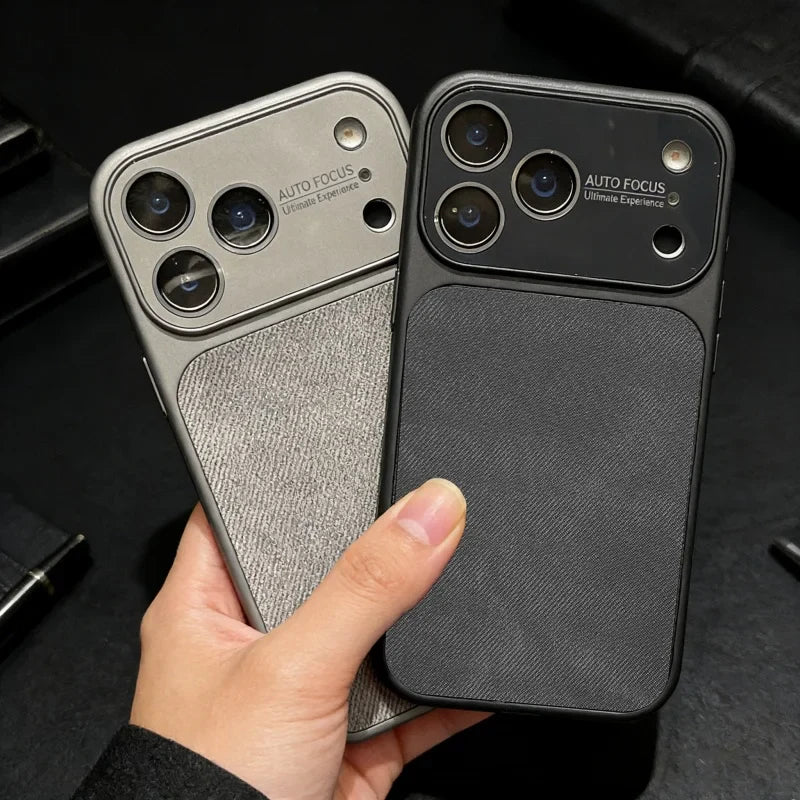 Rugged Fabric & Metal Shockproof iPhone Case