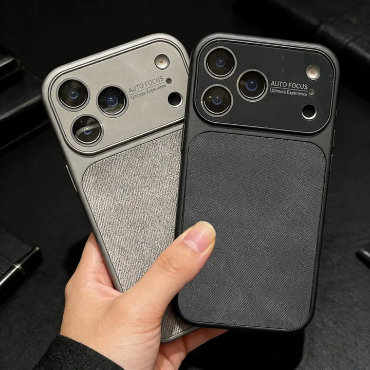 Rugged Fabric & Metal Shockproof iPhone Case