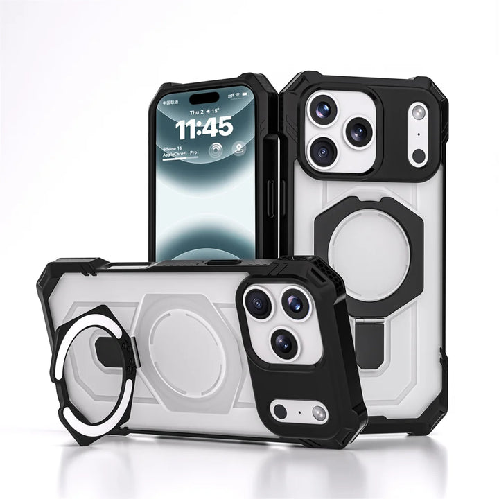 Durable Magnetic Ring Stand Case