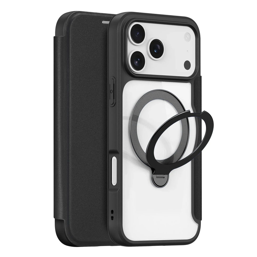 Magnetic Stand Case with Card Holder — Sleek, Hands-Free Viewing with Built-In Card Wallet