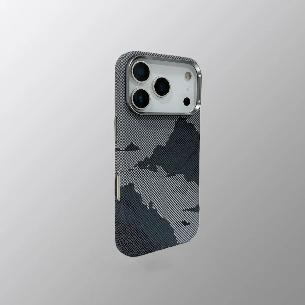 Carbon Weave Mountain Case for iPhone — Rugged Protection with a Sleek, Lightweight Design