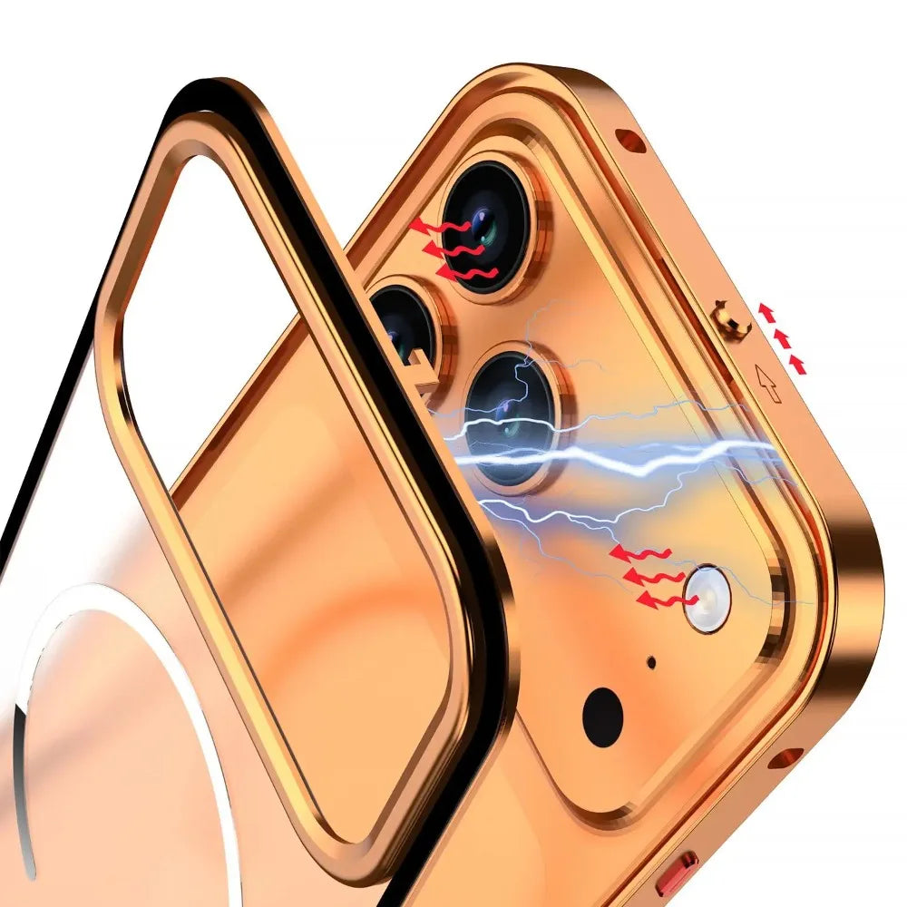 Magnetic Metal Frame Case for iPhone – Sleek, Durable Protection