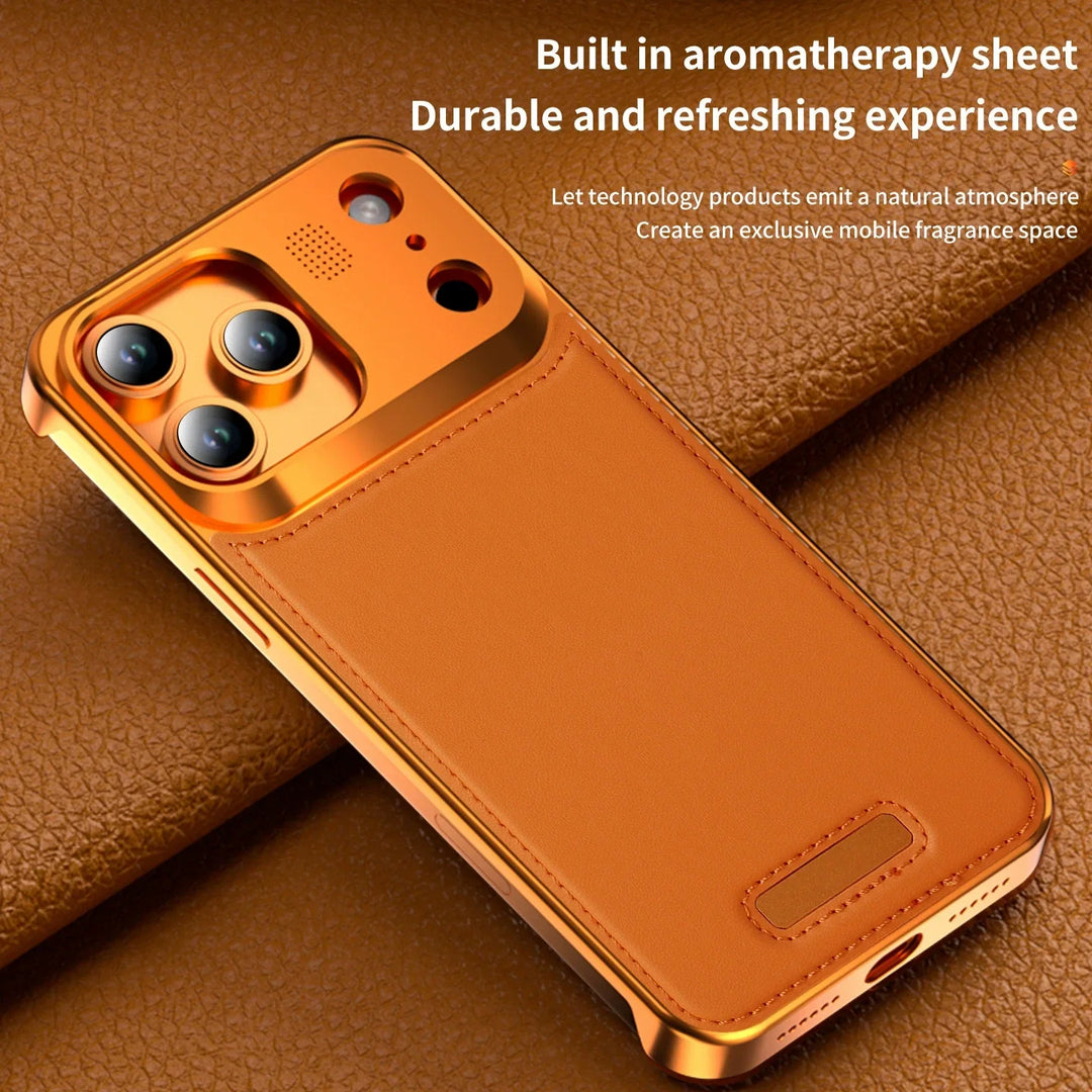Luxurious Aroma Leather iPhone Case