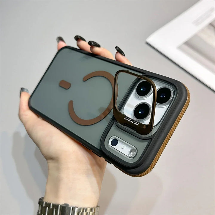Magnetic Armor Kickstand Case for iPhone — rugged protection with built-in kickstand