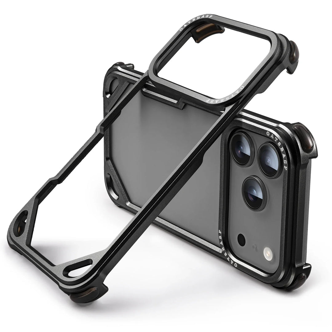Rugged Shockproof Metal Frame Case for iPhone 17
