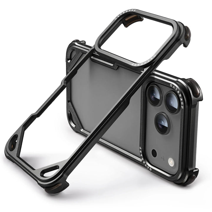 Rugged Shockproof Metal Frame Case for iPhone 17