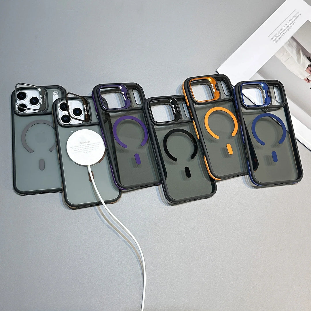 Magnetic Armor Kickstand Case for iPhone — rugged protection with built-in kickstand