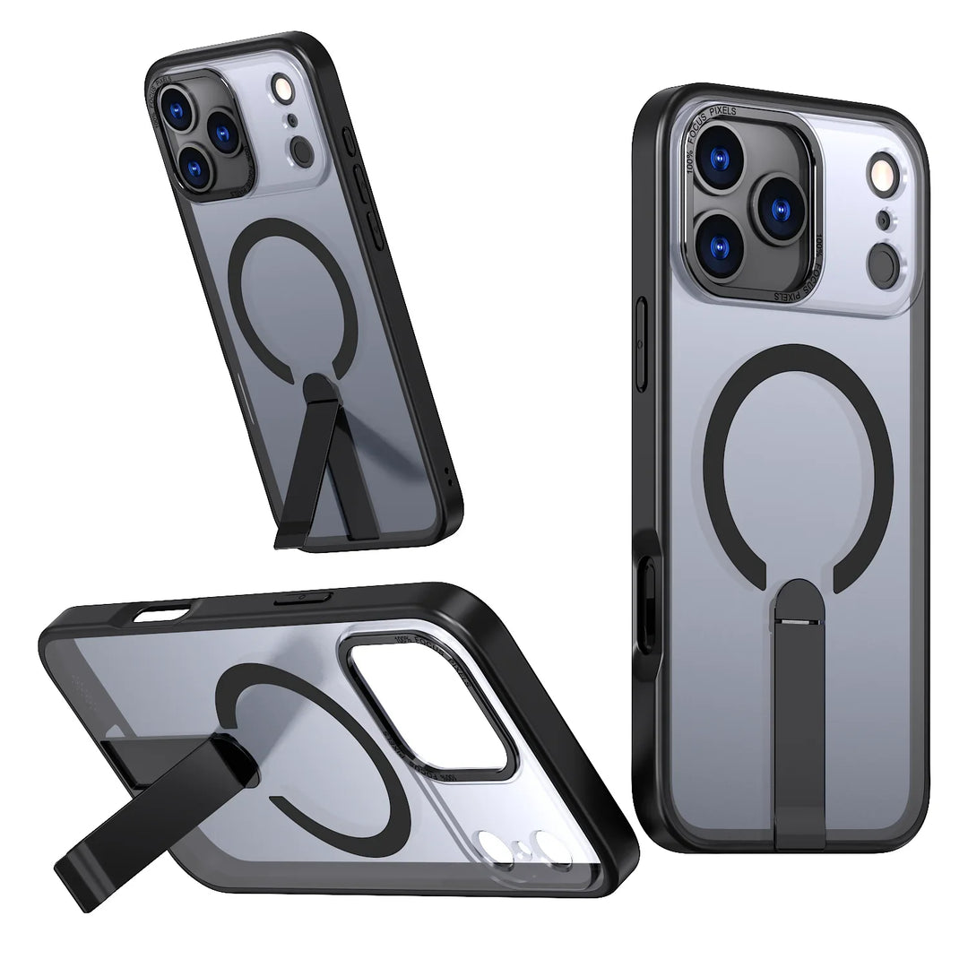 ClearMag Armor Magnetic Kickstand Case – Ultra-Clear Protection with Built-In Stand