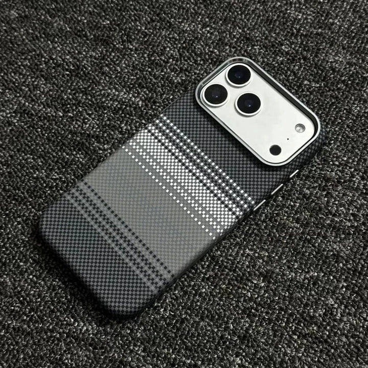 Carbon Fiber Pattern MagSafe Case — Shock-Resistant Protection