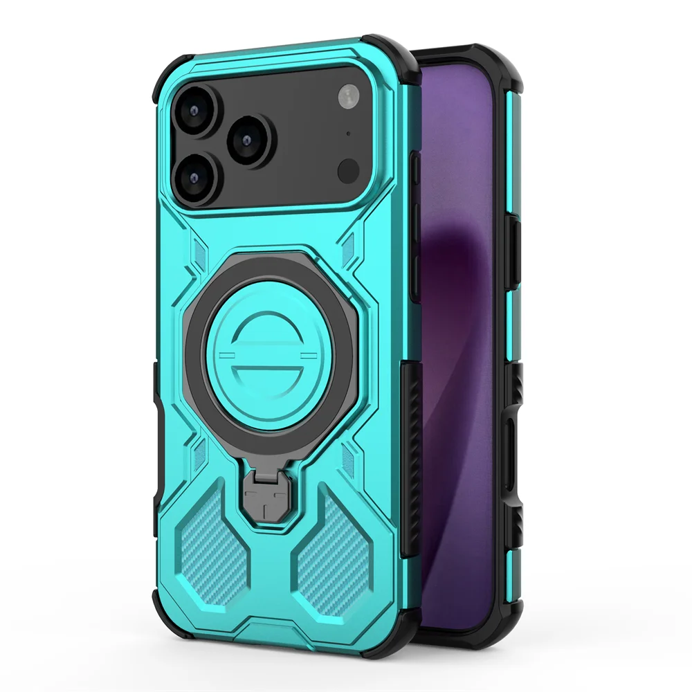 Armor Ring Case with Built-In Stand – Rugged Protection