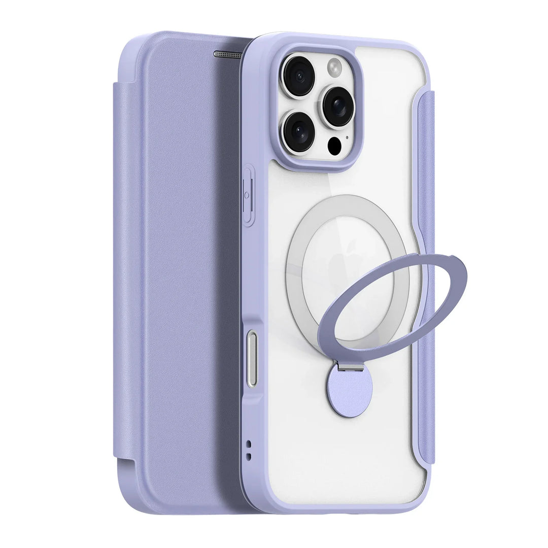 Magnetic Stand Case with Card Holder — Sleek, Hands-Free Viewing with Built-In Card Wallet