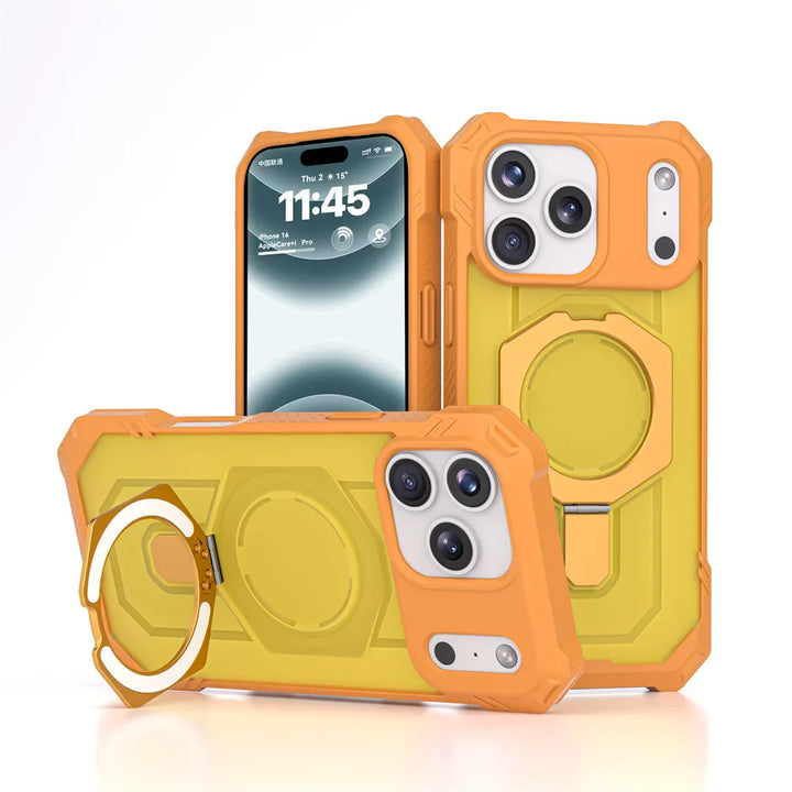 Durable Magnetic Ring Stand Case