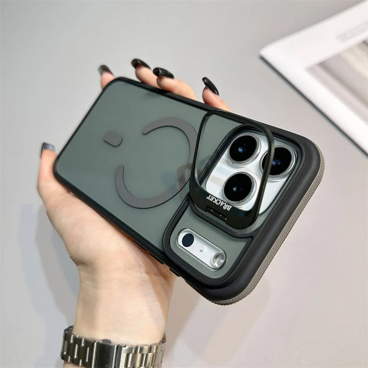 Magnetic Armor Kickstand Case for iPhone — rugged protection with built-in kickstand