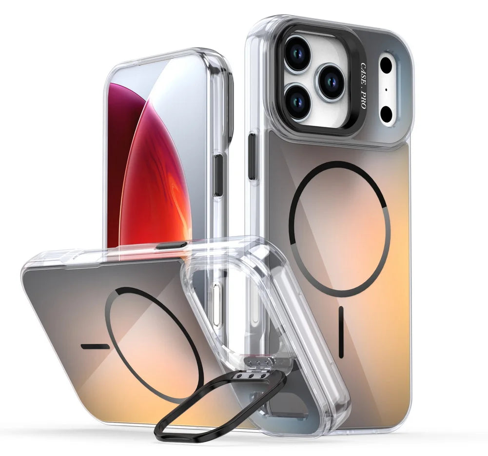 Clear MagSafe Stand Case – Transparent, Stand-Enabled Phone Protection