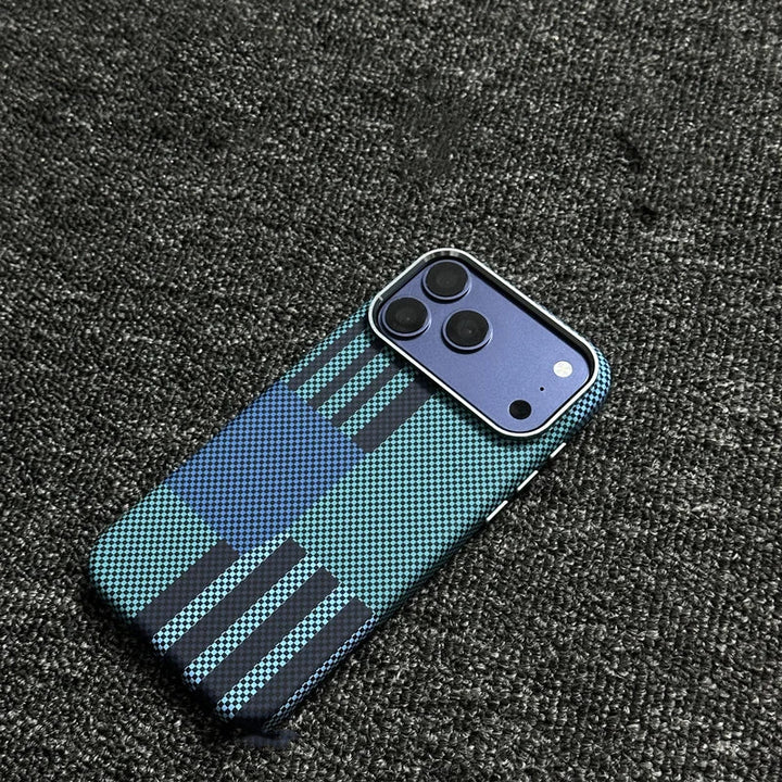 Carbon Fiber Pattern MagSafe Case — Shock-Resistant Protection