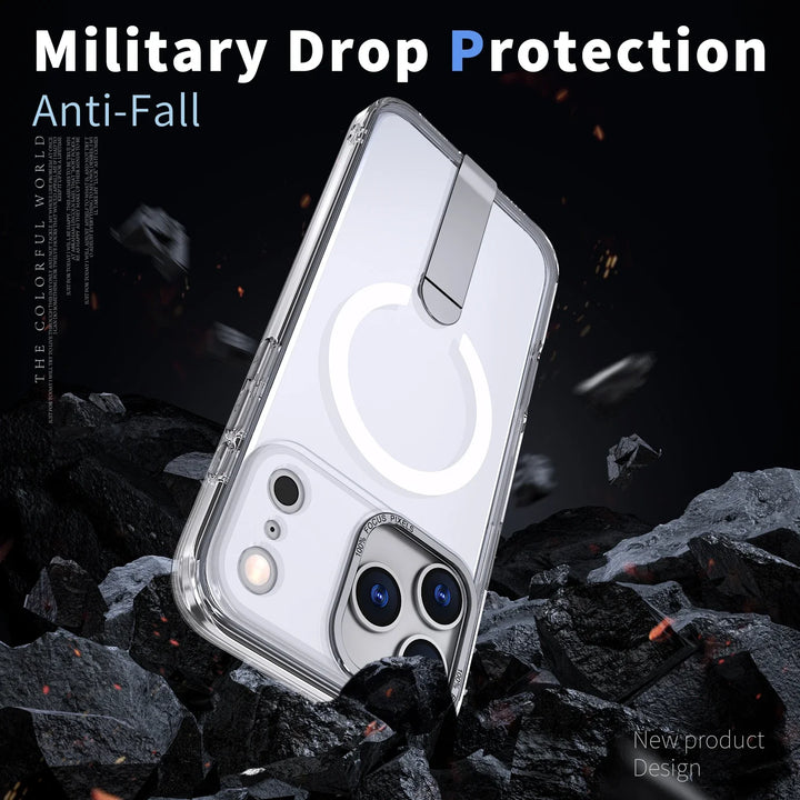 ClearMag Armor Magnetic Kickstand Case – Ultra-Clear Protection with Built-In Stand
