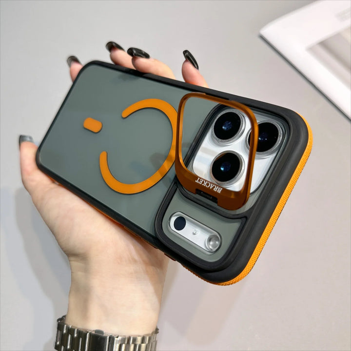 Magnetic Armor Kickstand Case for iPhone — rugged protection with built-in kickstand