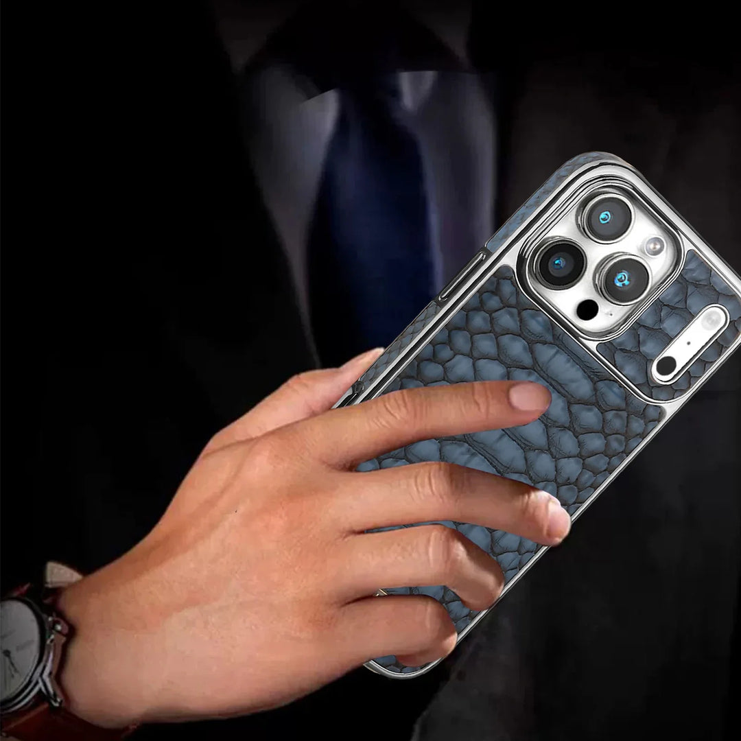 Luxurious Electroplated Leather Case