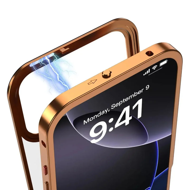 Magnetic Metal Frame Case for iPhone – Sleek, Durable Protection