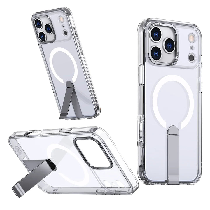 ClearMag Armor Magnetic Kickstand Case – Ultra-Clear Protection with Built-In Stand