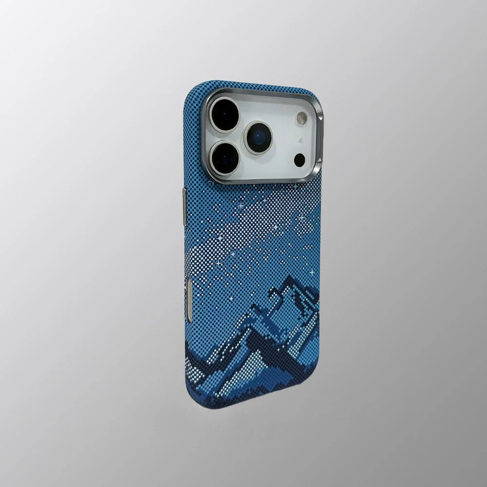 Carbon Weave Mountain Case for iPhone — Rugged Protection with a Sleek, Lightweight Design