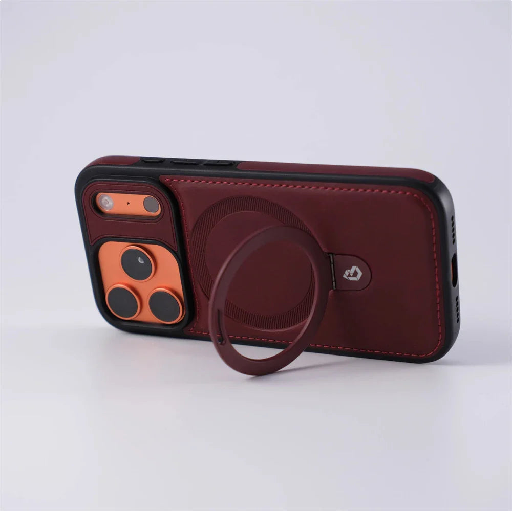 Luxurious Magnetic Leather Stand Case