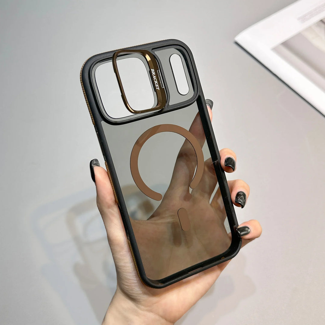 Magnetic Armor Kickstand Case for iPhone — rugged protection with built-in kickstand