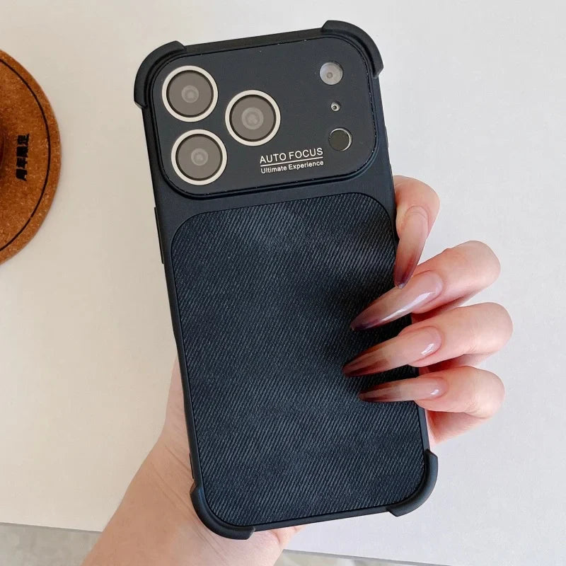 Rugged Textured Fabric Shockproof iPhone Case