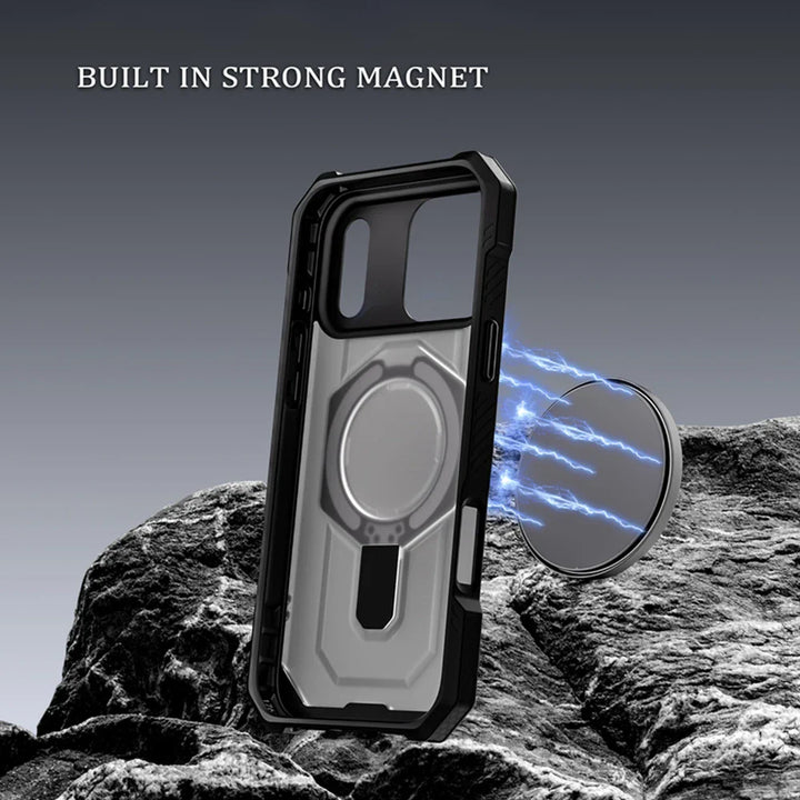 Durable Magnetic Ring Stand Case