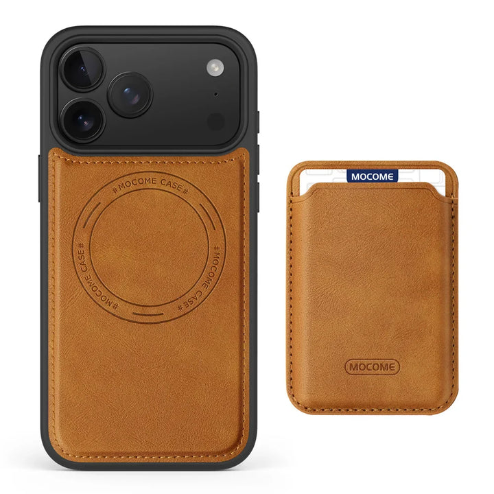 2-in-1 Leather Wallet MagSafe Case with Card Holder