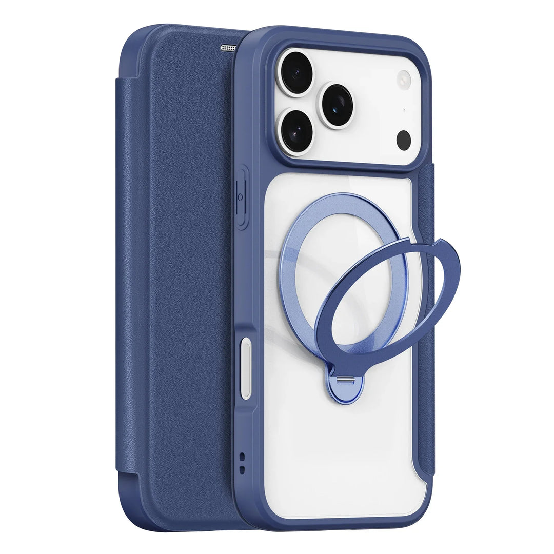 Magnetic Stand Case with Card Holder — Sleek, Hands-Free Viewing with Built-In Card Wallet