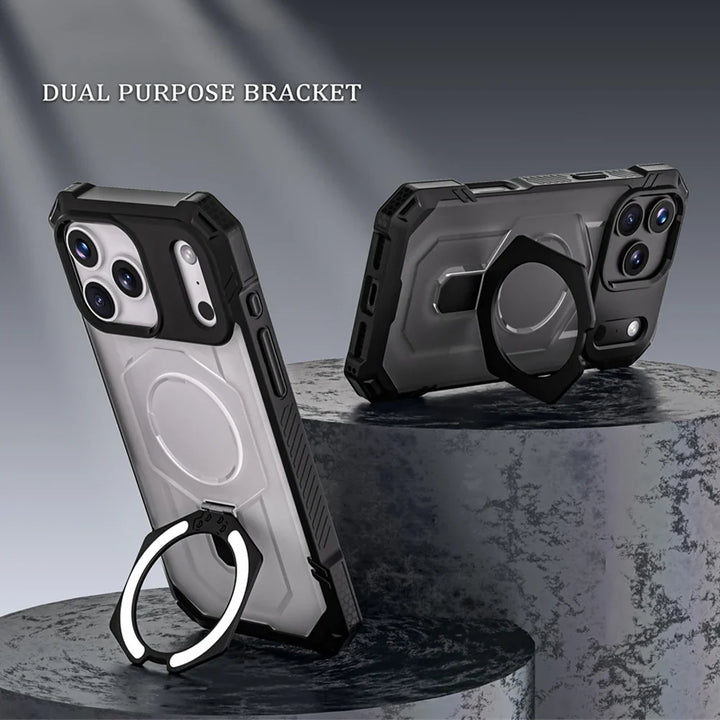 Durable Magnetic Ring Stand Case